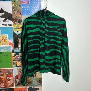 Vintage Anne Klein printed blouse